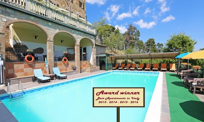 Montecastelli Apartment | (NEW) Apartment (F) with swimming pool, jacuzzi and tennis court in Tuscany