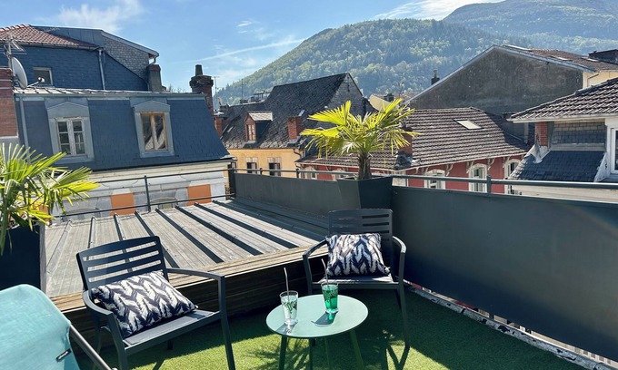 Lourdes Apartment | 💙 New! "La Terrasse de Bernadette" downtown with panoramic view