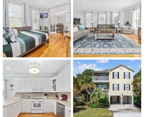 Crescent Beach Villa | New Listing, 2min WALK to Beach, Single Family Home, Pet Friendly, Smart TV, Sleeps 10, Private Backyard, BBQ