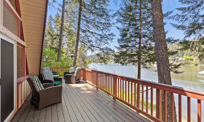 Coeur d'Alene House | New Listing! Rustic Lakefront A-Frame Gem | Dock | Paddleboards