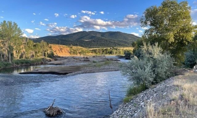 Livingston House | NEW River Island Retreat, unique industrial style modern on the Yellowstone
