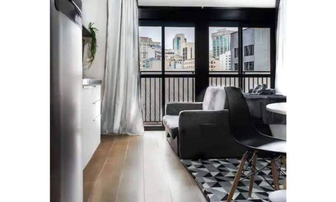 Higienopolis Apartment | New Studio Next Paulista Av, Fast Wifi and Balcony