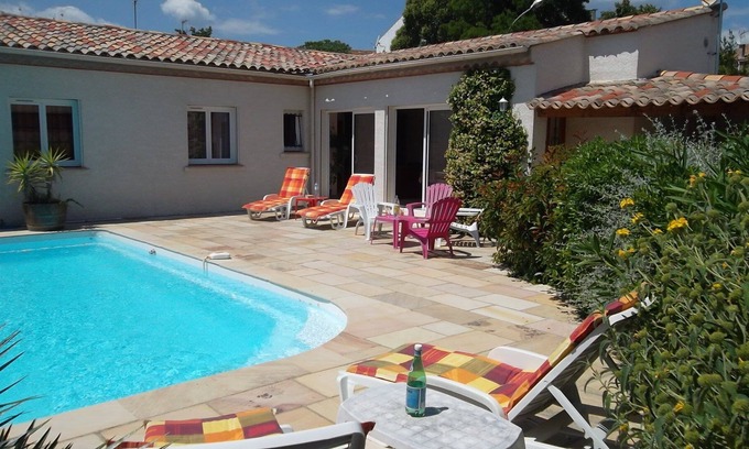 Saint-Genies-de-Fontedit Villa | NEW VILLA, PRIVATE POOL, quiet, close to beaches
