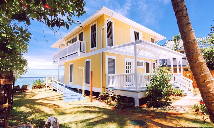 Anahola House | Newly Remodeled Beachfront Home, with rates as low as 950/night!