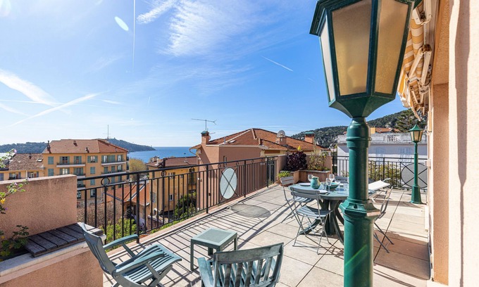Villefranche-sur-Mer Apartment | Nice apartment with sea view - Terrace - Air conditioning