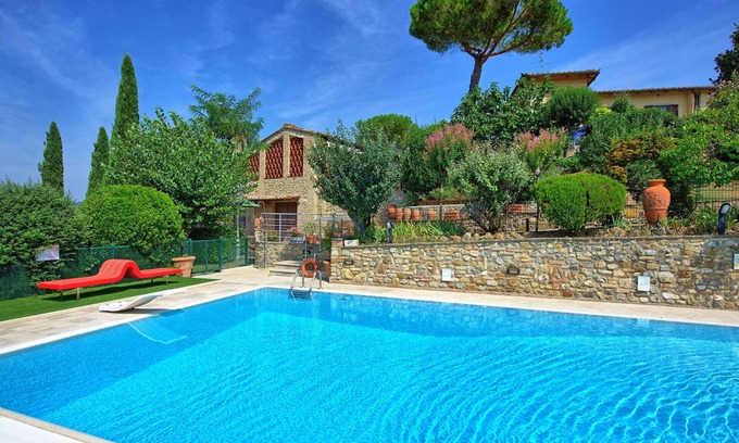 San Gimignano Apartment | Nice apartment for 2 guests with pool, A/C, WIFI, TV and panoramic view