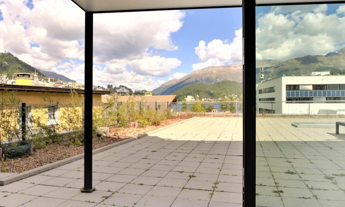 Sankt Moritz-Bad Apartment | Nice apartment for 4 guests with WIFI, TV, terrace, pets allowed, panoramic view and parking