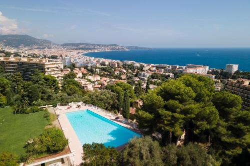 Fabron Apartment | Nice Renting - ABBAYE - Luxury Penthouse Sea View Pool Tennis Parking