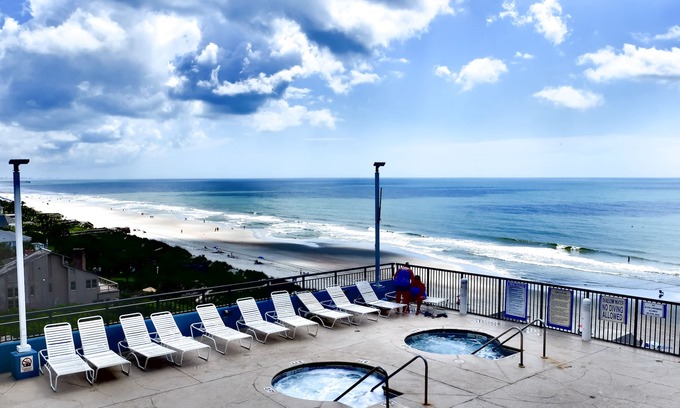 Myrtle Beach Condo | Nicely Updated; Wrap-Around Oceanfront Balcony, Roof-top Pools