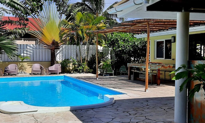 Moorea-Maiao House | Nihitea House Moorea, villa avec piscine et magnifique plage privée