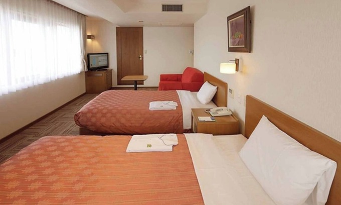 Higashimurayama Hotel | Nonsmoking Deluxe Twin Parking Separate fee 550 yen per car tax included/Higashimurayama Tokyo