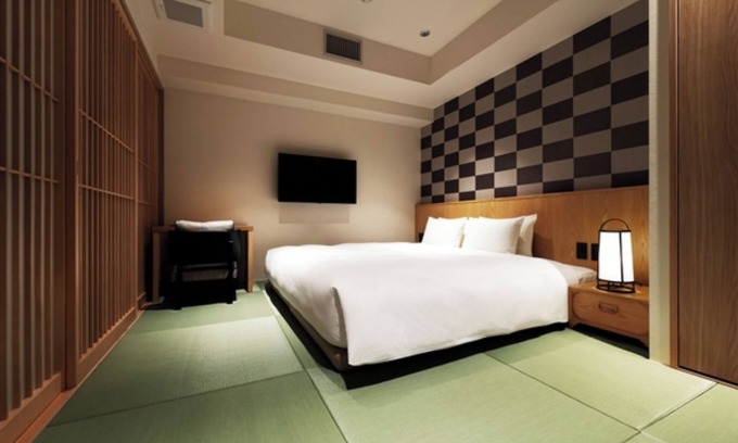 Taito Hotel | NonsmokingGuest room op King bed Japanesestyle room ity view Breakfast included/Taito-ku Tokyo