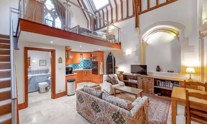 Chittoe Apartment | North Transept - part our converted Victorian Gothic church