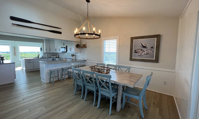 South Nags Head House | Ocean and Sound Views - Sleeps 10 - Easy Beach Access - Hot Tub & Community Pool