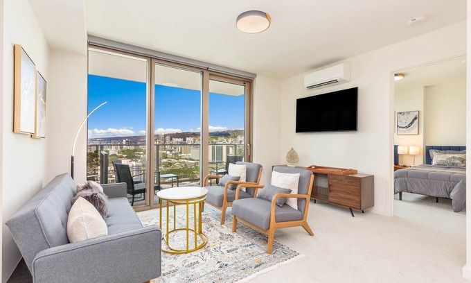 Ala Moana Condo | Ocean-City Luxurious Vacation at the Sky Ala Moana with Amazing Amenities