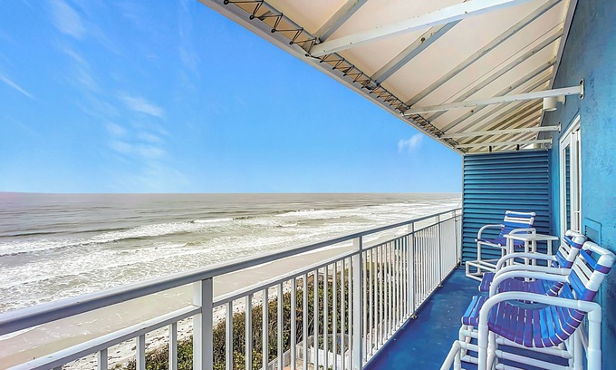 New Smyrna Beach Condo | Ocean Front Condo - Sea Turtle PenthousenBreathtaking View -Walk to Flagler Ave