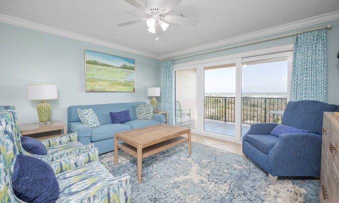 Butler Beach Condo | Ocean Front Condo, Steps from the Beach With Pool, Tennis