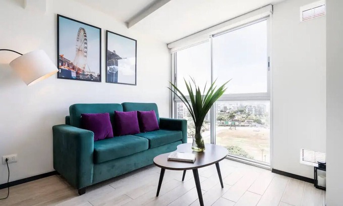 Barranco Apartment | Ocean VIEW/Pool&Coworking/Queen bed/13th floor