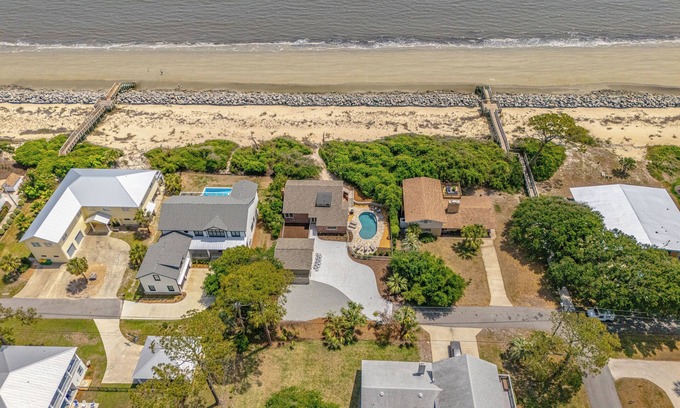 Jekyll Island House | Oceanfront Classic Beach Cottage walking distance to the beach!
