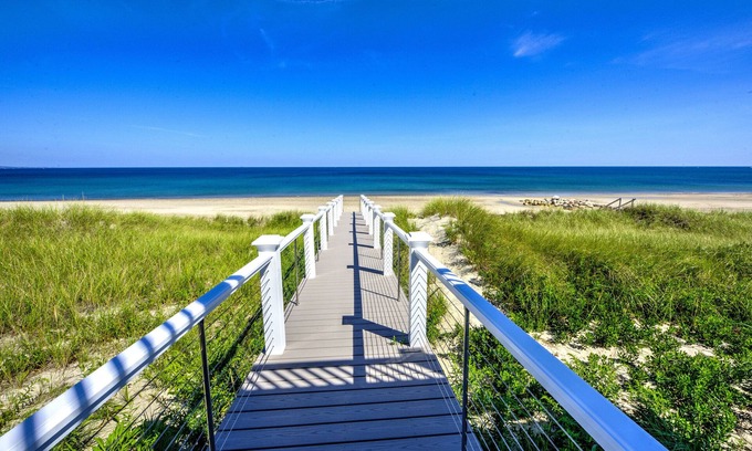 East Sandwich House | OCEANFRONT! Fabulous new construction with Central AC at East Sandwich Beach