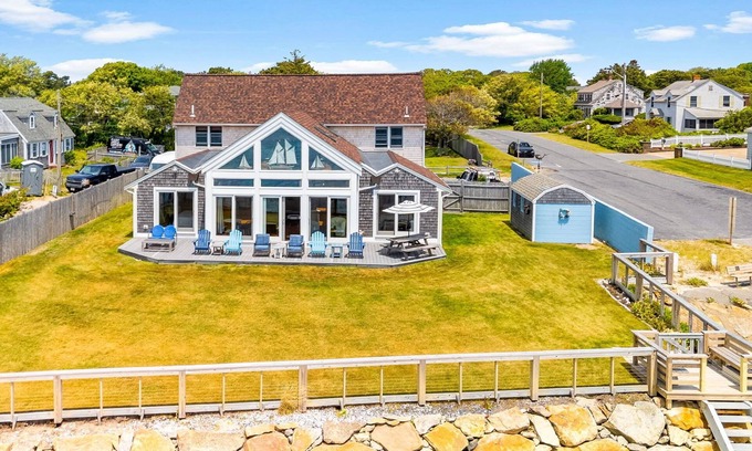 Dennis Port House | Oceanfront five bedroom home with access to shared/private beach