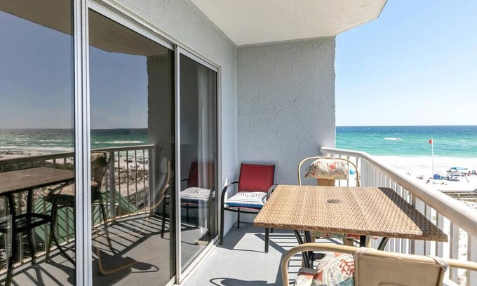 Fort Walton Beach House | Okaloosa Island Gulf View Resort Studio w Balcony
