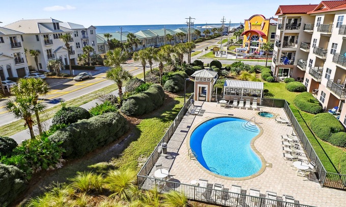 Frangista Beach Condo | On Beach Time @ Emerald Waters | Gulf Views | Steps to Beach | Pool | 2BR/2BA | Free Fun Pass!