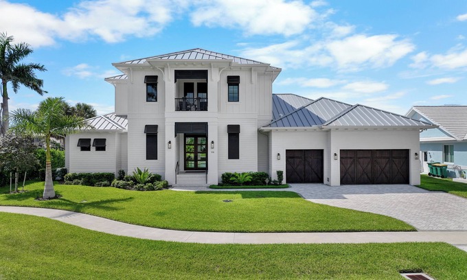 Marco Island House | Opulent custom waterfront home w/heated pool & spa