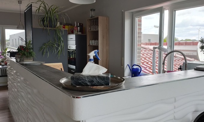 Quakenbruck Apartment | Overnight stay in special locations with parking and private terrace