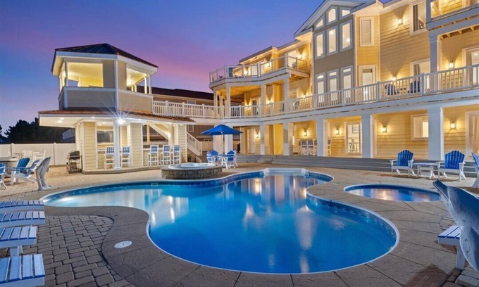 Sandbridge House | Palazzo | Oceanfront | Private Pool, Hot Tub, Dog Friendly