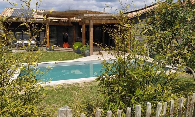 Tosse House | PASSIVE HOUSE WOOD 100%PMR PERGOLA SWIMMING POOL CENTER TOSSE