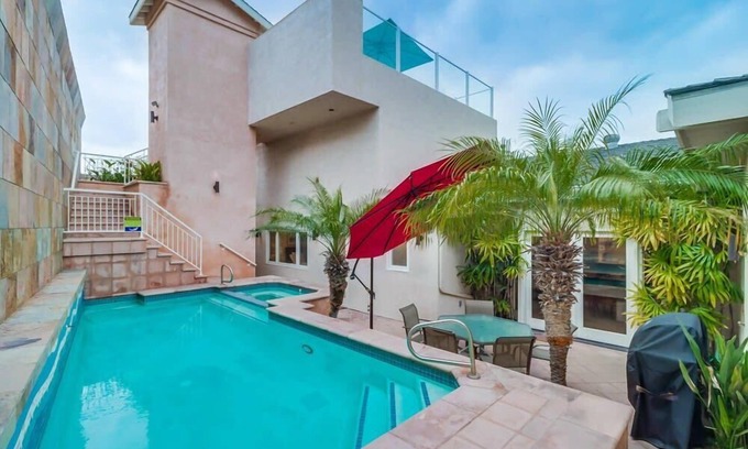 La Jolla Mesa House | Patio and rooftop ocean/bay views, pool & hot tub