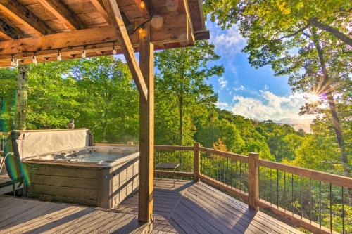 Brevard House | Peaceful Stony Point Getaway with Hot Tub and Views!