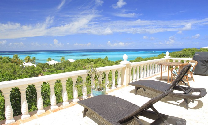 Shoal Bay Villa | Penthouse Mimosa Great Views, Oceanfront Estate
