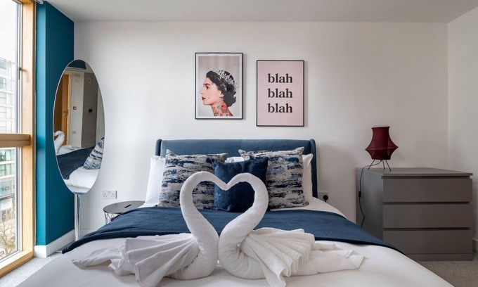 Central Milton Keynes Apartment | Perfect MK Base: Quiet, Secure & Central! 20%off