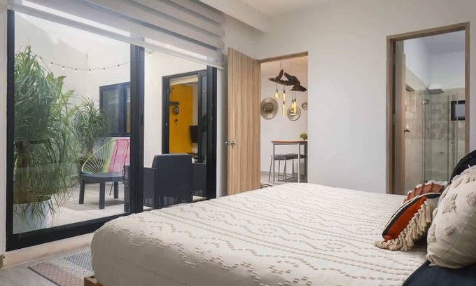 Jimenez Apartment | Playa del Carmen Apt: Pool, Backyard & Garage