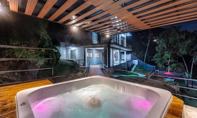 Medellin House | Poblado Mansion With Hot Tub & A/C Sleeps 10