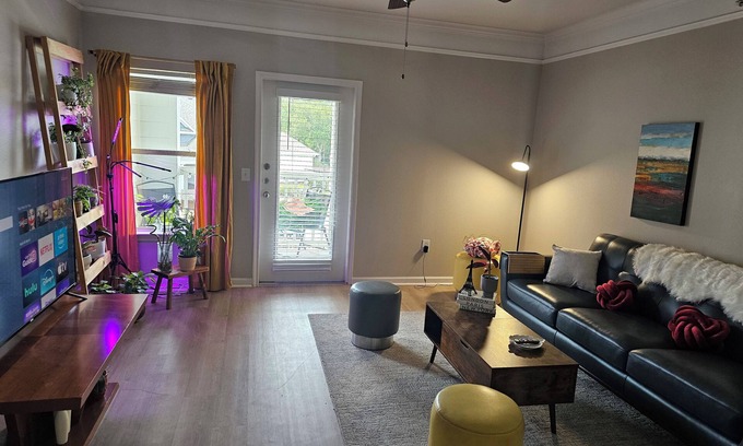 Deco Apartment | Poolside - Roomy - 2-Bedroom Apartment Close to Hobby Airport