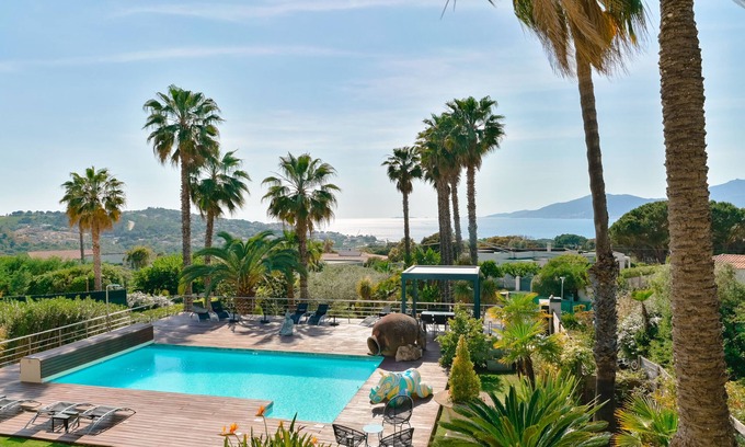 Grosseto-Prugna Villa | Porticcio: Splendid estate with magnificent sea view and heated swimming pool