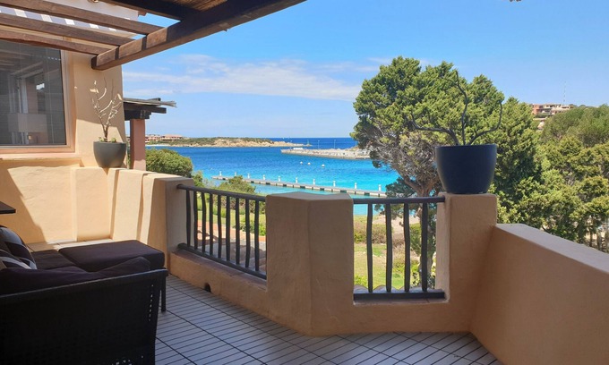 Porto Cervo Apartment | Porto Cervo Seafront Luxury with Hot Tub & View
