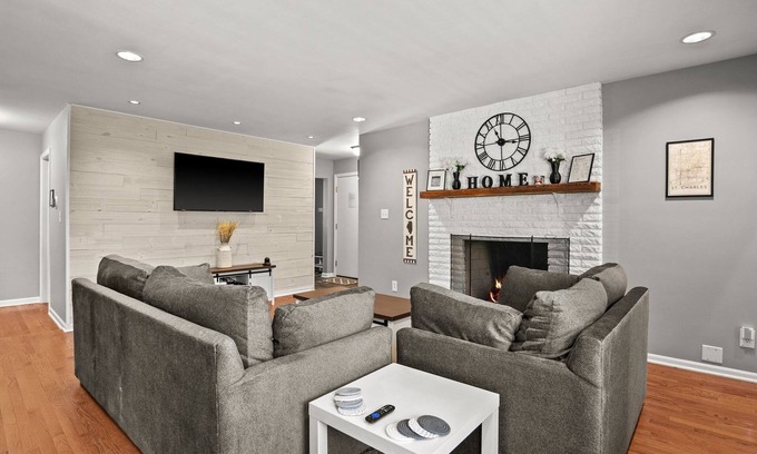 St. Charles House | Private Home with Office and Fenced in Yard