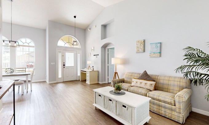 Orange Tree House | Private pool home with attached spa, screened lanai, & on-site tennis/pickleball