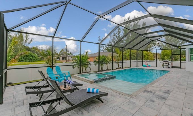 Burnt Store Villa | PRIVATE VACATION HOME Cape Coral w/Heated Saltwater Pool - Spa -Gas Grill