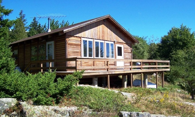 Birch Harbor Cottage | Private Waterfront Redwood Cottage on Harbor Near Acadia Schoodic Point