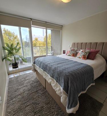 Bellavista Apartment | Providencia Premium Departamento 2 camas matrimonial 2 baños parckin y wifi