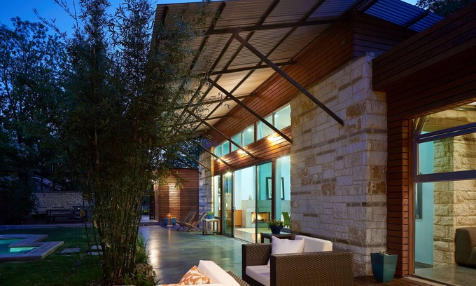 Fredericksburg House | Published in DWELL! The ART House! Private, In-Town, POOL, a rare find!