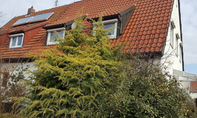 Buchenbuhl House | Quietly located semi-detached house with terrace near the forest