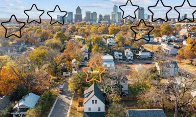 Downtown House | Raleigh's Best Kept Secret! New 4BD/3.5B Sky Deck