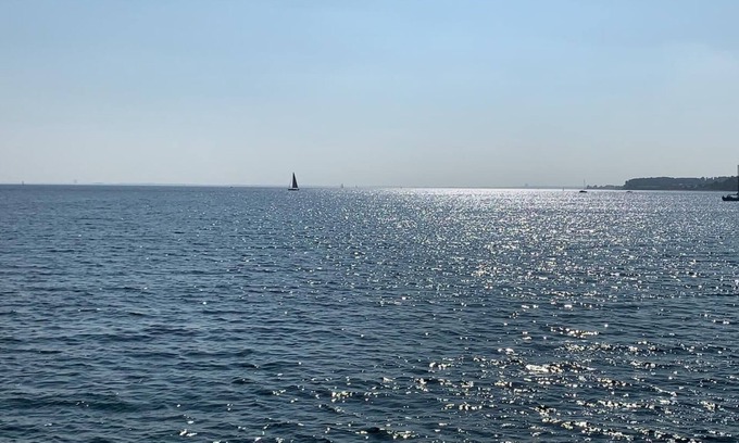 Doese Apartment | Recreation on the North Sea, green beach in Cuxhaven's Grimmershörn Bay.