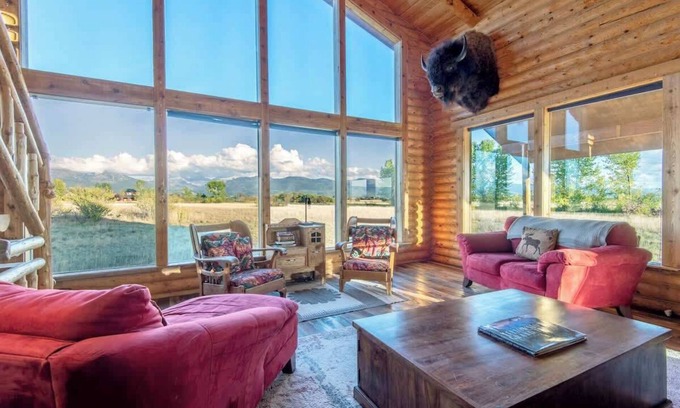Driggs Cabin | Refinished Log Cabin on 5 Acres & Epic Teton Views